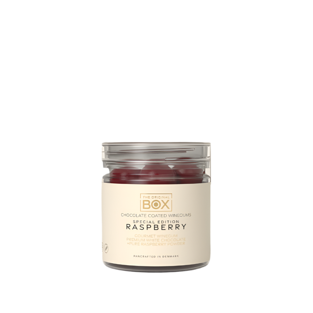 Gourmet Vingummi med Hvid chokolade og hindbær - Small