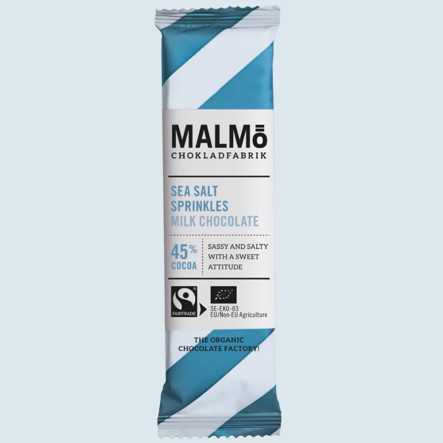 Malmö Bar Milk Chocolate & Sea Salt Sprink