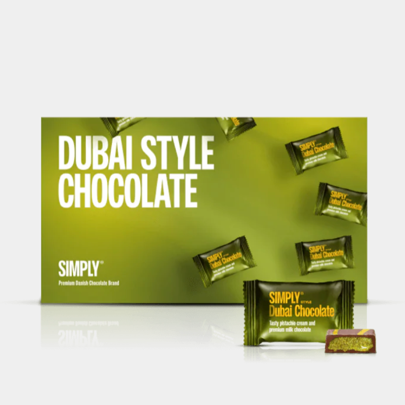 Nyhed: Gaveæske 15 bites Simply Dubai Chocolate