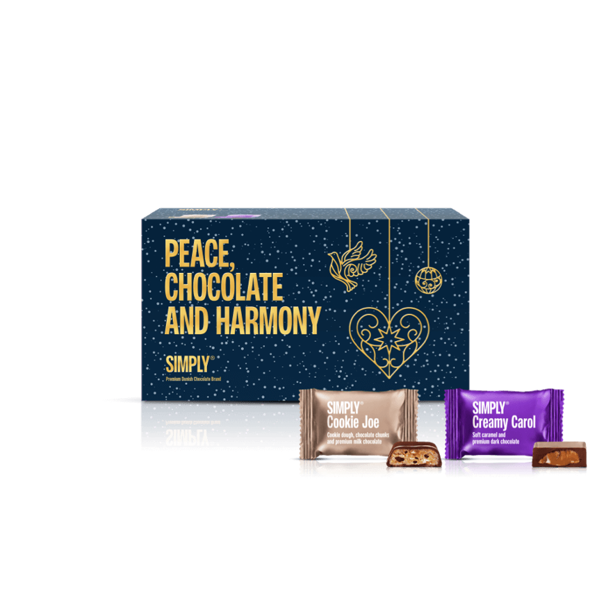 Simply Gaveæske 18 stk. - Peace, Chocolate and Harmony