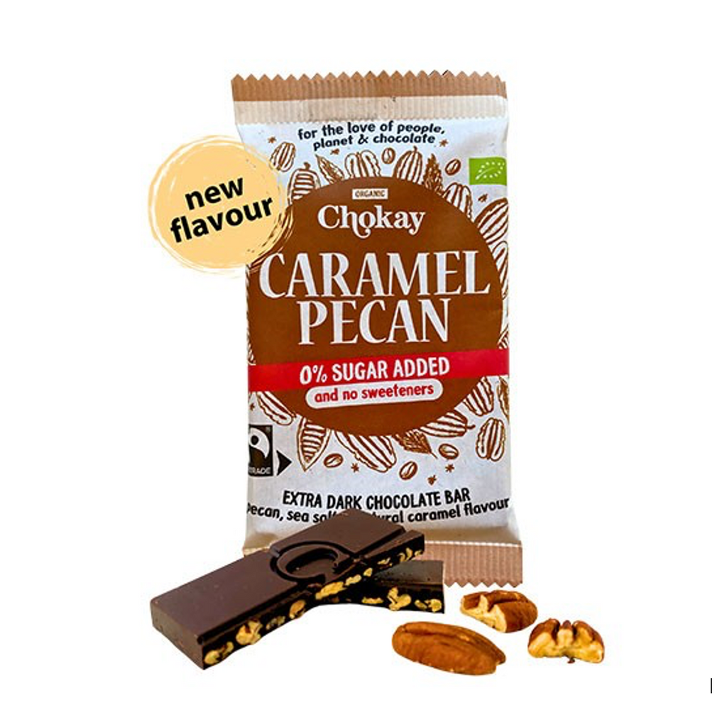 Chokay extra dark caramel pecan bar