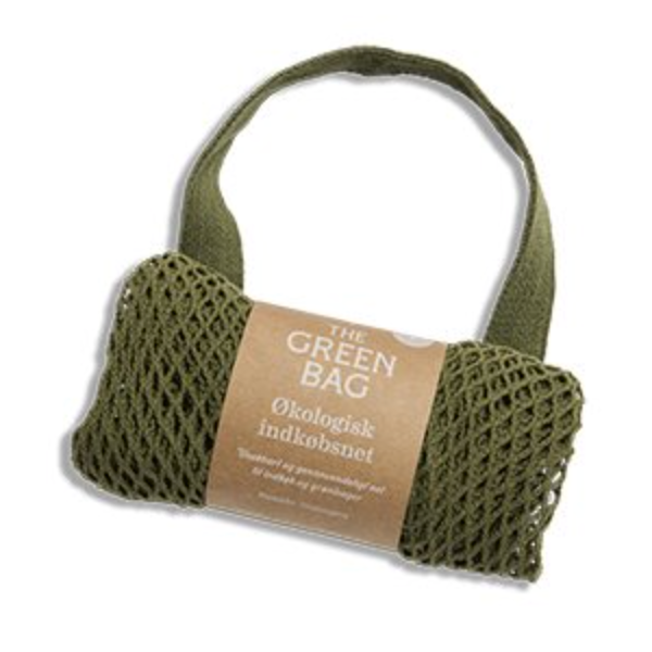 Indkøbsnet af økologisk bomuld Grøn