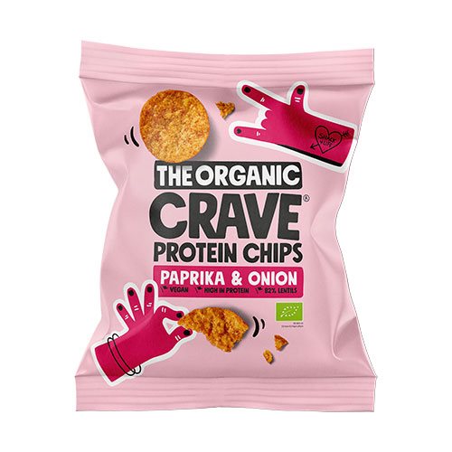 Veganske Protein Chips m Paprika & løg